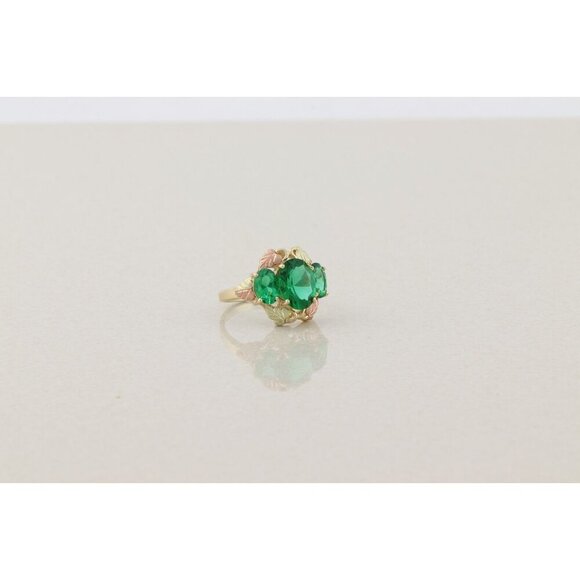 10k Yellow Gold Black Hills Gold Helenite Ring Size 7 1/4 Mt. Saint Helens - Picture 6 of 7